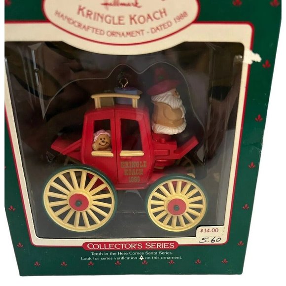 Hallmark Holiday 988 Hallmark Kringle Koach Christmas Ornament New